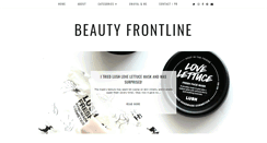 Desktop Screenshot of beautyfrontline.com
