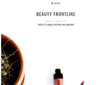 Tablet Screenshot of beautyfrontline.com